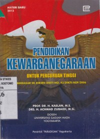 Image of Pendidikan Kewarganegaraan : Untuk Perguruan Tinggi