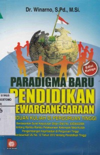 Image of Paradigma Baru Pendidikan Kewarganegaraan : Panduan Kuliah di Perguruan Tinggi