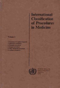 Image of International Classification Of Procedures In Medicine Vol. 1