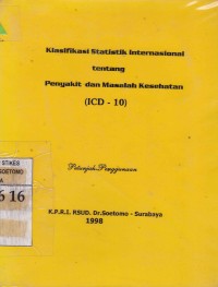 Image of Klasifikasi Statistik Internasional tentang Penyakit dan Masalah Kesehatan (ICD-10)