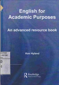 Image of English for Academic Purposes : An advanced resource book