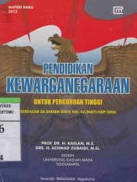Image of (Sortir) Pendidikan Kewarganegaraan : Untuk Perguruan Tinggi