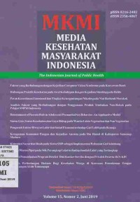 Image of MKMI Media Kesehatan Masyarakat Indonesia  Vol.15 No.2 Juni 2019