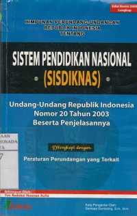 Image of Himpunan Perundang-Undangan Republik Indonesia Tentang Sistem Pendidikan Nasional